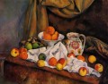 Fruit Bowl Pitcher and Fruit Paul Cezanne